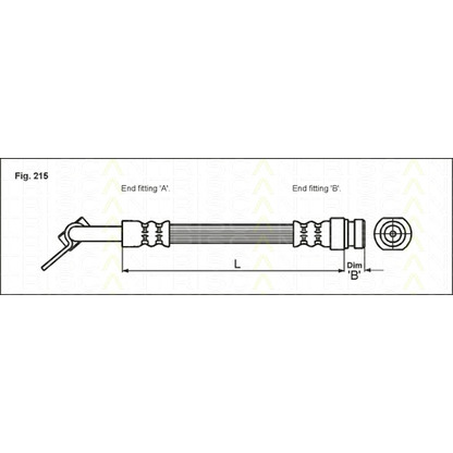 Foto Tubo flexible de frenos TRISCAN 815043112