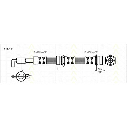 Photo Brake Hose TRISCAN 815050113