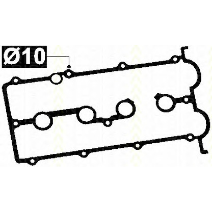 Photo Gasket, cylinder head cover TRISCAN 5154051