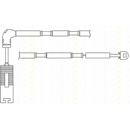 Zdjęcie Styk ostrzegwaczy, zużycie okładzin hamulcowych TRISCAN 811511031