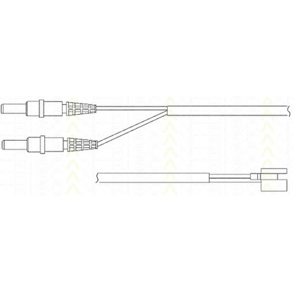 Foto Contacto de aviso, desgaste de los frenos TRISCAN 811528001