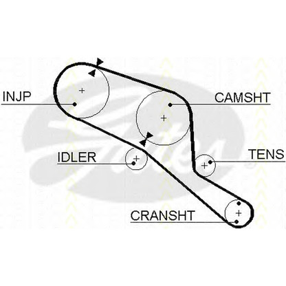 Photo Timing Belt Kit TRISCAN 864717003