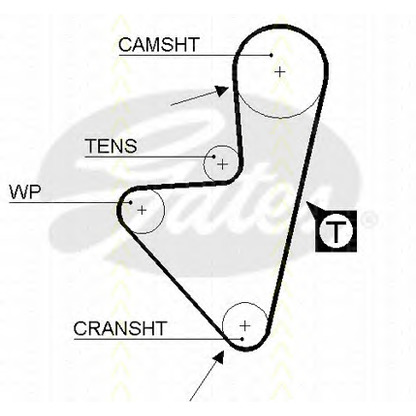 Photo Timing Belt Kit TRISCAN 864728002