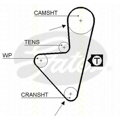 Photo Timing Belt Kit TRISCAN 864728003