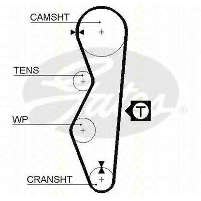 Photo Timing Belt Kit TRISCAN 864770001