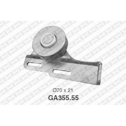 Photo Tensioner Pulley, v-ribbed belt SNR GA35555