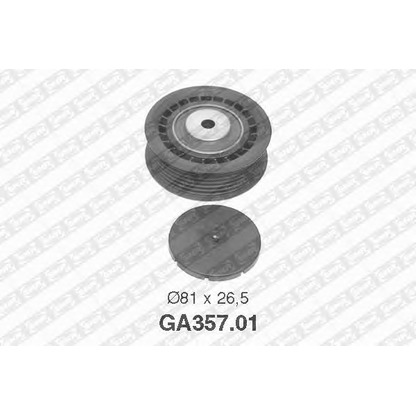 Photo Tensioner Pulley, timing belt SNR GA35701