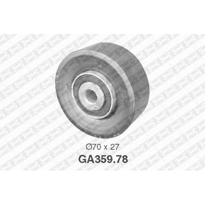 Photo Deflection/Guide Pulley, v-ribbed belt SNR GA35978