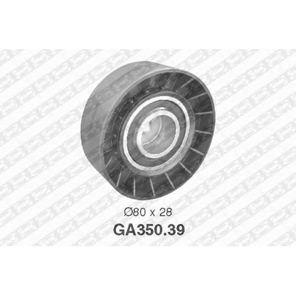 Photo Deflection/Guide Pulley, v-ribbed belt SNR GA35039