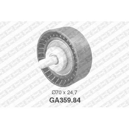 Photo Deflection/Guide Pulley, v-ribbed belt SNR GA35984