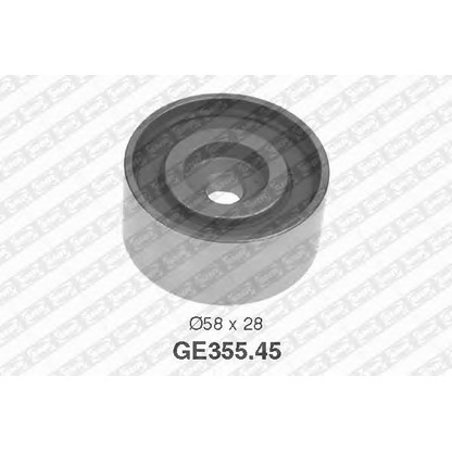 Photo Deflection/Guide Pulley, timing belt SNR GE35545