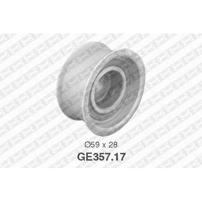 Photo Deflection/Guide Pulley, timing belt SNR GE35717