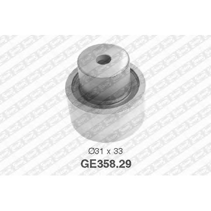 Photo Deflection/Guide Pulley, timing belt SNR GE35829