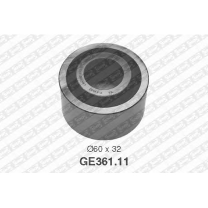 Photo Deflection/Guide Pulley, timing belt SNR GE36111