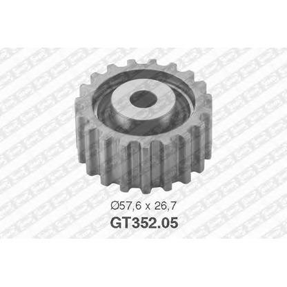 Photo Deflection/Guide Pulley, timing belt SNR GT35205