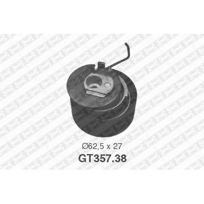 Photo Tensioner Pulley, timing belt SNR GT35738