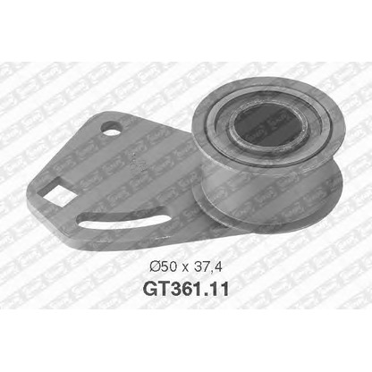 Photo Tensioner Pulley, timing belt SNR GT36111