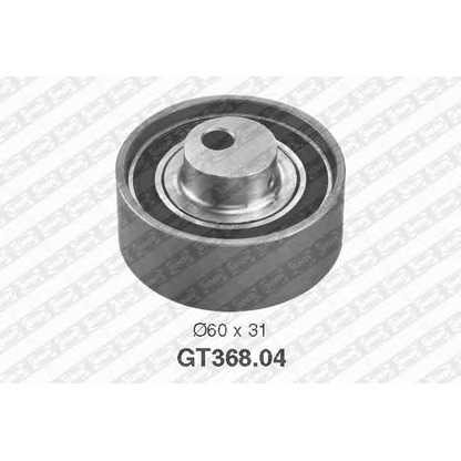 Photo Tensioner Pulley, timing belt SNR GT36804