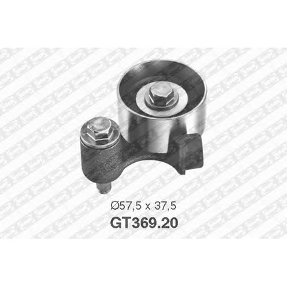 Photo Tensioner Pulley, timing belt SNR GT36920