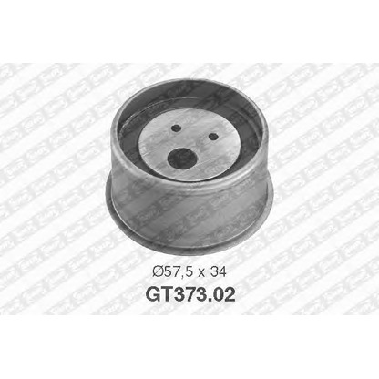 Photo Tensioner Pulley, timing belt SNR GT37302