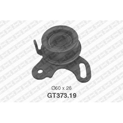 Photo Tensioner Pulley, timing belt SNR GT37319