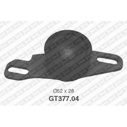 Photo Tensioner Pulley, timing belt SNR GT37704