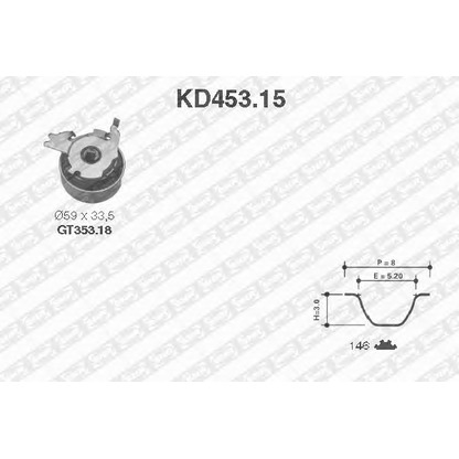 Foto Kit de retenes, motor SNR KD45315