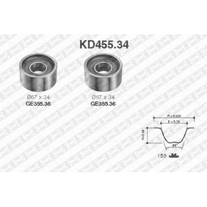 Foto Kit de retenes, motor SNR KD45534