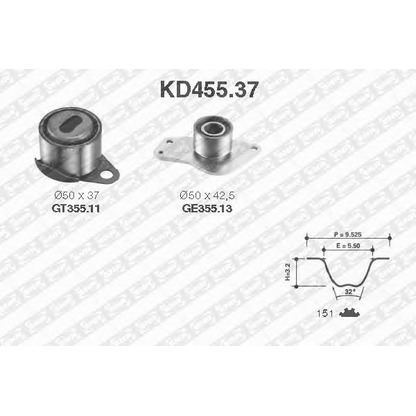 Photo Shaft Seal Set, engine SNR KD45537