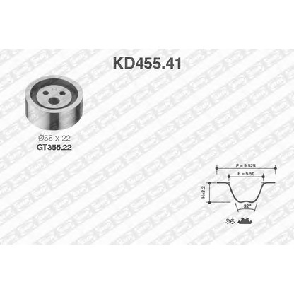 Photo Kit de bagues d'étanchéité, moteur SNR KD45541