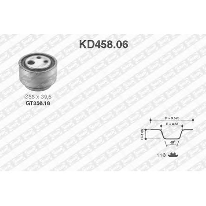 Foto Juego de correas dentadas SNR KD45806