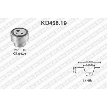 Photo Kit de bagues d'étanchéité, moteur SNR KD45819