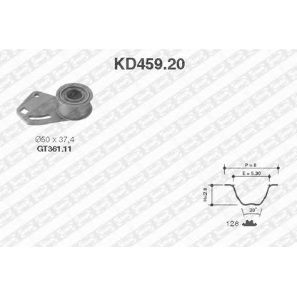 Foto Kit cinghie dentate SNR KD45920