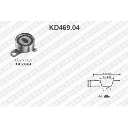 Photo Timing Belt Kit SNR KD46904