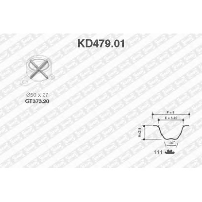 Foto Kit cinghie dentate SNR KD47901