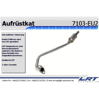 Photo Mounting Kit, catalytic converter LRT 7103EU2