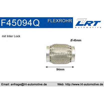 Photo Flex Hose, exhaust system LRT F45094Q