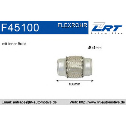 Photo Flex Hose, exhaust system LRT F45100