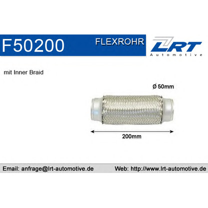 Zdjęcie Przewód elastyczny, układ wydechowy LRT F50200