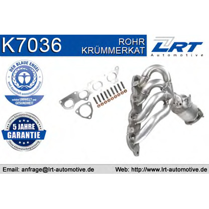 Photo Manifold Catalytic Converter LRT K7036