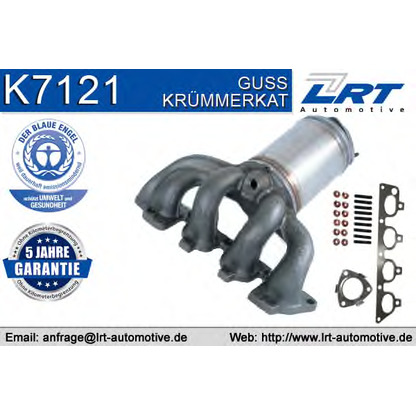 Photo Manifold Catalytic Converter LRT K7121