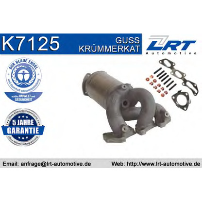 Photo Mounting Kit, catalytic converter LRT K7125
