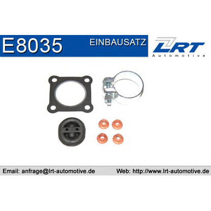 Photo Mounting Kit, catalytic converter LRT E8035