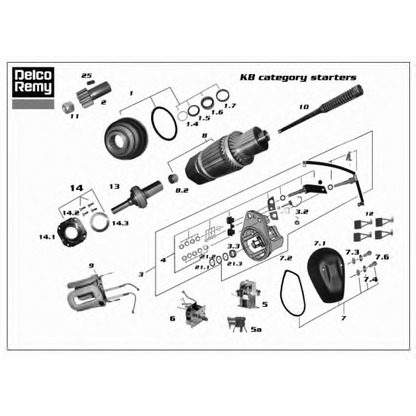 Foto Motor de arranque DELCO REMY 19024019