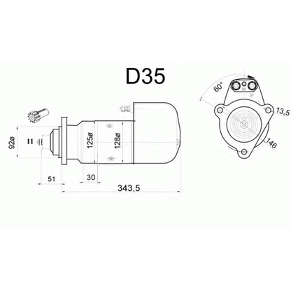 Foto Motor de arranque DELCO REMY 19024078