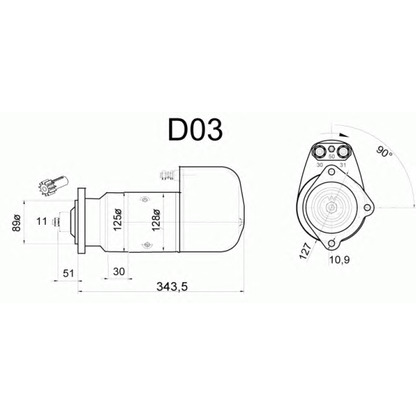 Foto Motor de arranque DELCO REMY 19024156