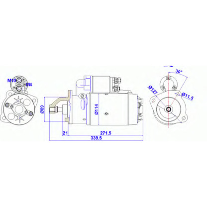 Foto Motor de arranque DELCO REMY 19024293