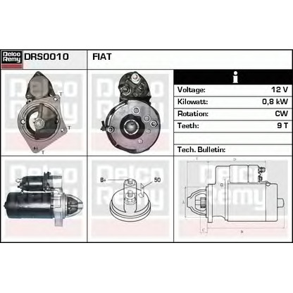 Zdjęcie Rozrusznik DELCO REMY DRS0010