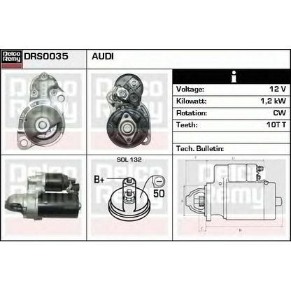 Zdjęcie Rozrusznik DELCO REMY DRS0035