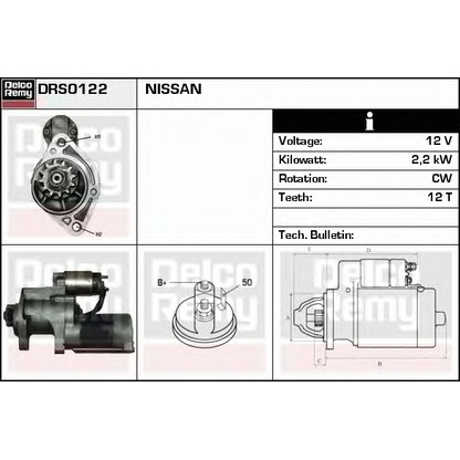 Foto Starter DELCO REMY DRS0122